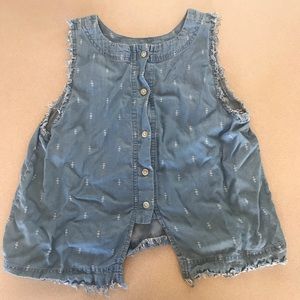 Thread and supply denim tank top